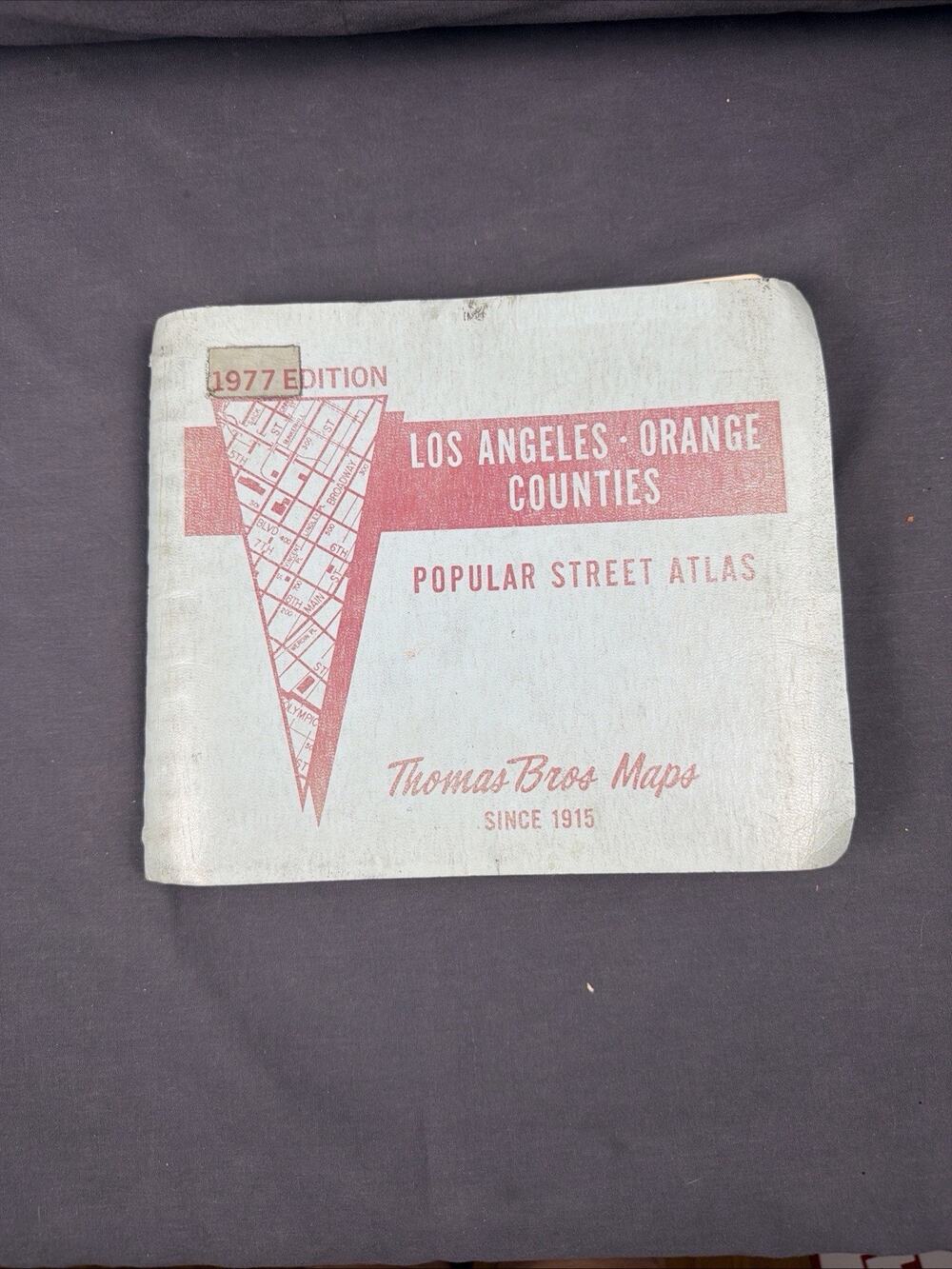 Vintage Thomas Bros 1977 Edition Los Angeles Orange Counties
